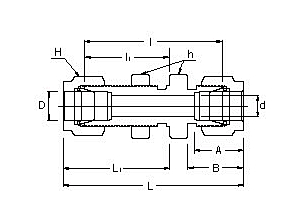 FBHU series clamp - on plate straight connector