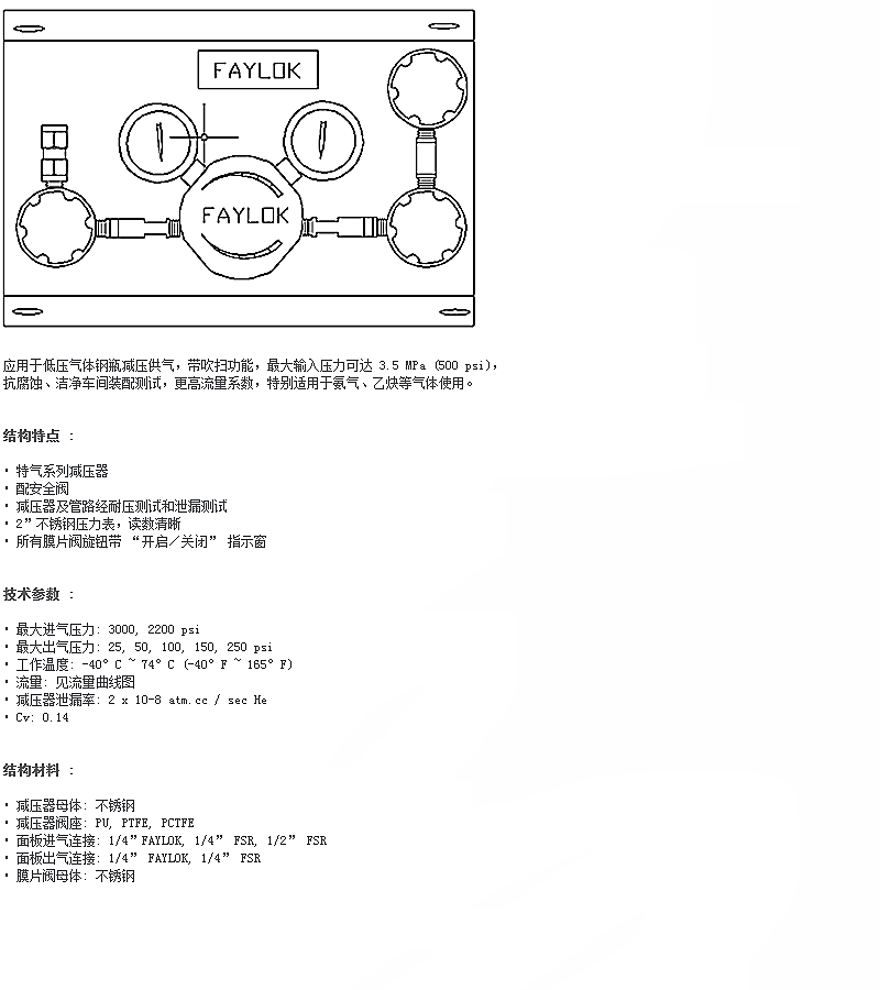 One side air supply panel - diaphragm valve